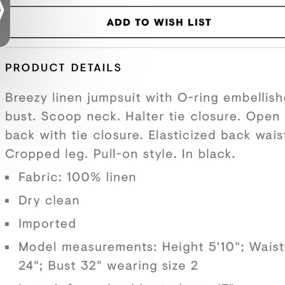 FIFTH & MODE Britannie O-Ring Jumpsuit from intermix - Picture 5 of 5